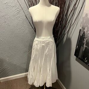 🌺FOCUS 2000 WHITE 100% COTTON FIT AND FLARE SKIRT SIZE 16W🌺